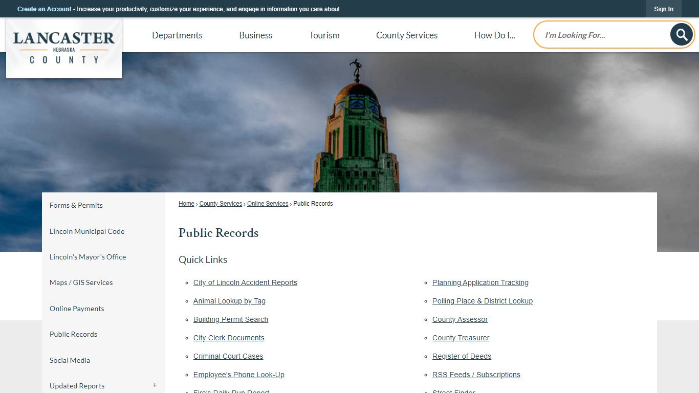 Public Records | Lancaster County, NE